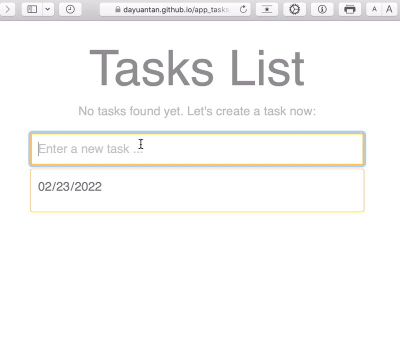 Tasks List GIF